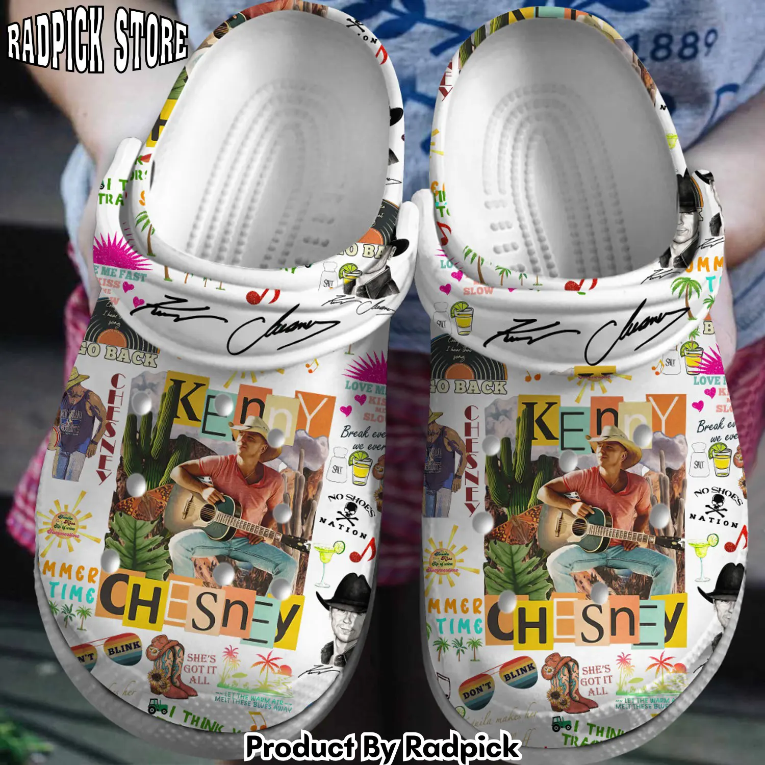 Radpick premium kenny chesney music clogs shoes comfortable for men women bv0 rp6522280